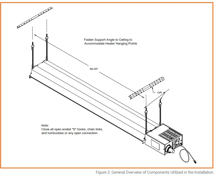 ADVANCED LIVING SOLUTIONS RS 120V 9ft 45,000 BTU Residential Garage Infrared Heater - fig 3