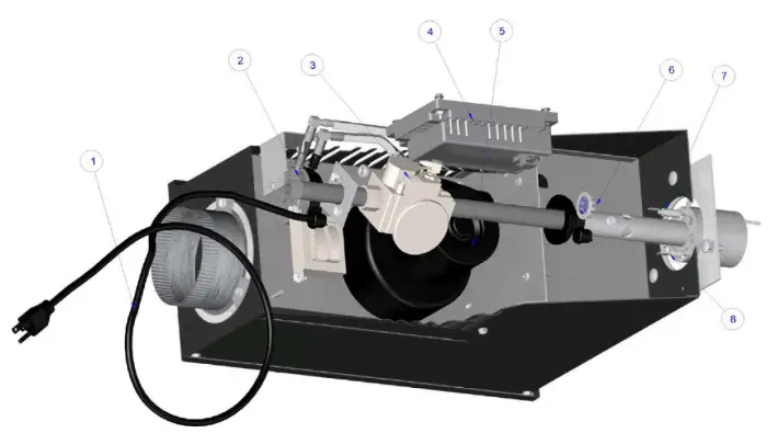 ADVANCED LIVING SOLUTIONS RS 120V 9ft 45,000 BTU Residential Garage Infrared Heater - fig18