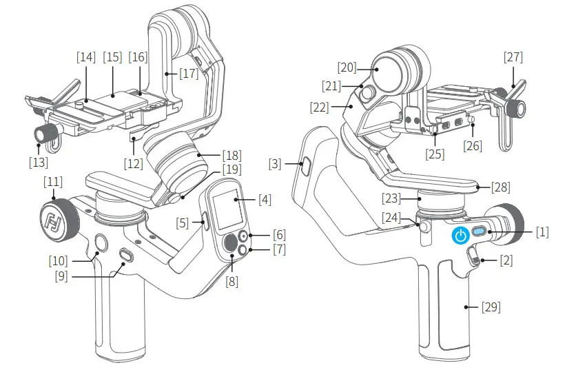 FeiyuTech Scorp Mini Handheld Gimbal Stabilizer - Figure 1