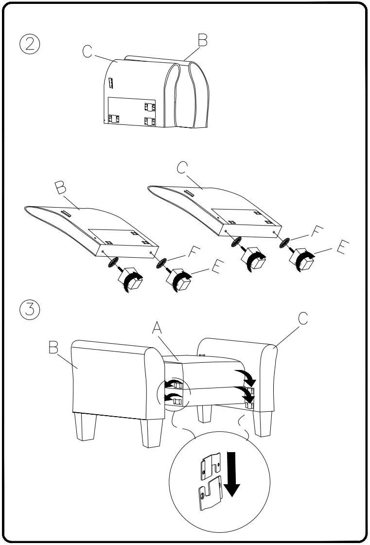 ASHLEY 6130420 Carten Stationary Fabric Chair - fig 2