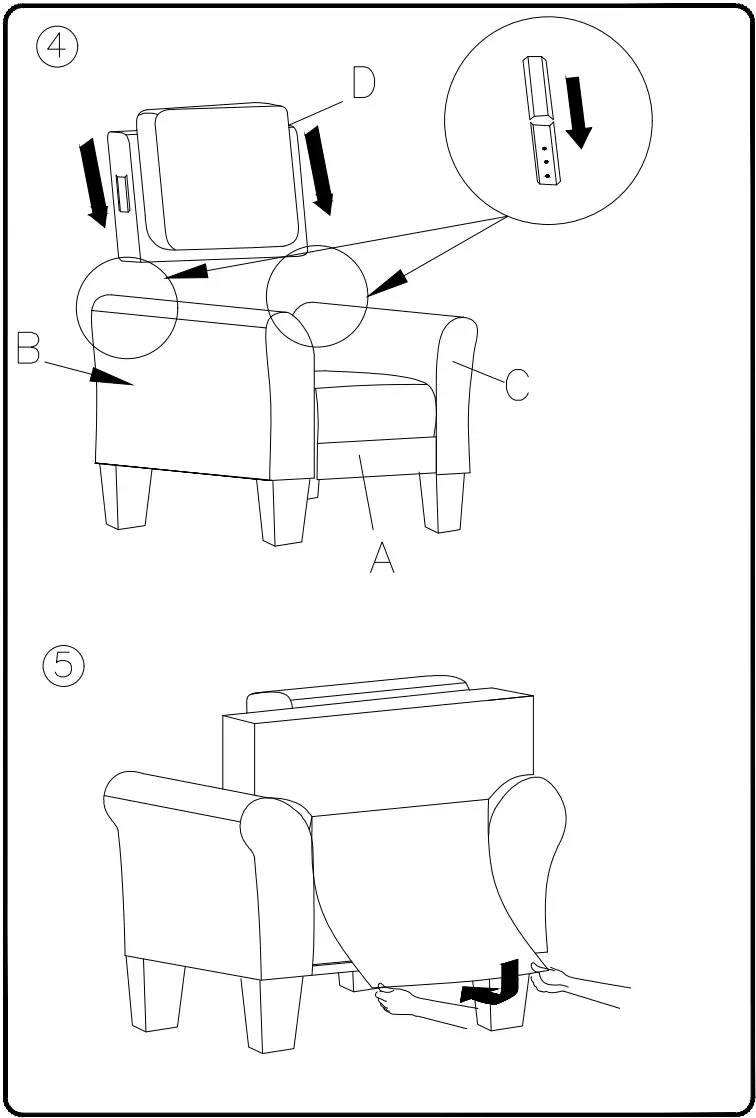 ASHLEY 6130420 Carten Stationary Fabric Chair - fig 3
