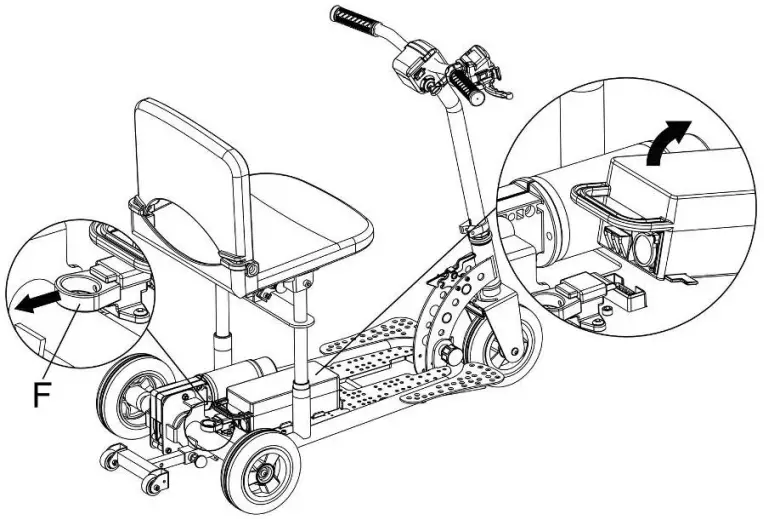 SupaScoota MicroLite Motorized Portable Electric Vehicle - FOLD THE MICROLITE1
