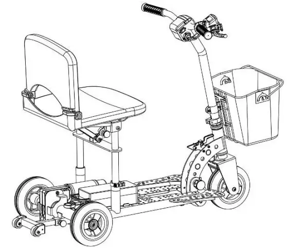 SupaScoota MicroLite Motorized Portable Electric Vehicle - WHEEL 3