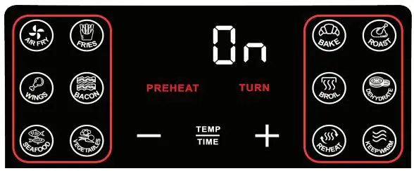 Gourmia GAF476 4 QT Stainless Steel digital Air Fryer User Manual - Tap the desired preset