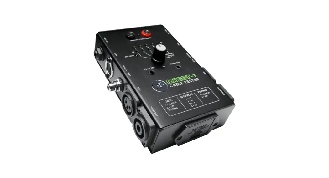 Sescom Ses-ct1 Professional Audio Cable Tester User Manual