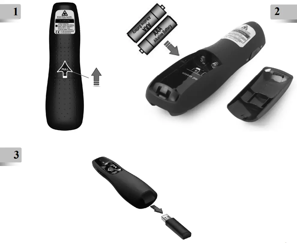gembird WP-L-02 Wireless Presenter with Laser Pointer - fig 1