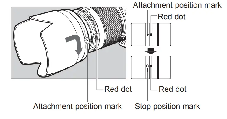 Canon EF70 200mm f 2.8L USM Telephoto Len - Hood