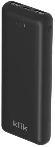 klik KPB200BK 20,000mAh Dual Port Power Bank-FIG1