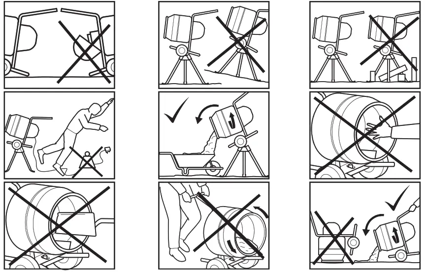 ALTRAD BELLE MINIMIX 130 Cement Mixer - Fig1