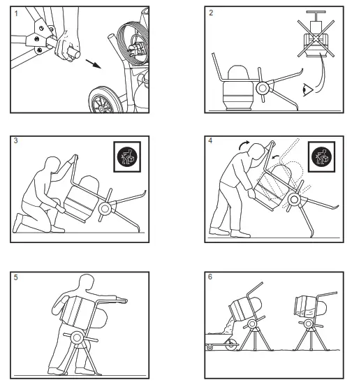 ALTRAD BELLE MINIMIX 130 Cement Mixer - Stand Assembly