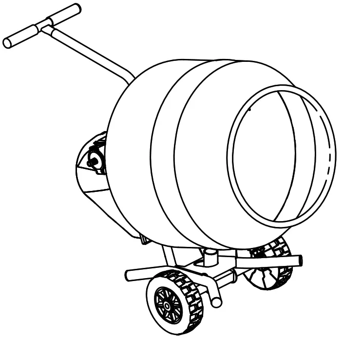 ALTRAD BELLE MINIMIX 130 Cement Mixer