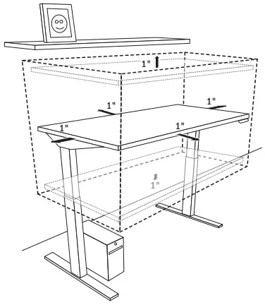 UNBRANDED 140533 Height Adjustable Table - ADJUSTING DESK HEIGHT