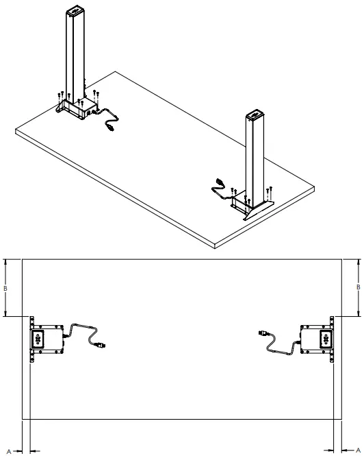 UNBRANDED 140533 Height Adjustable Table - WORK SURFACE