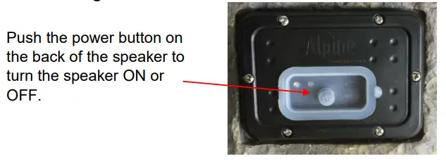 Alpine QLP542SLR-BR Solar Bluetooth-Enabled Rock Speaker - BASIC OPERATION