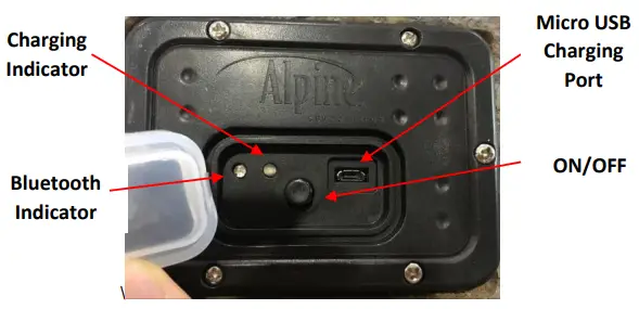 Alpine QLP542SLR-BR Solar Bluetooth-Enabled Rock Speaker - USB CABLE