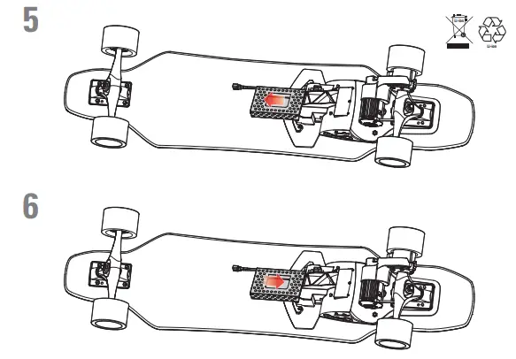 Razor Longboard Electric Skateboard -- Battery Pack56