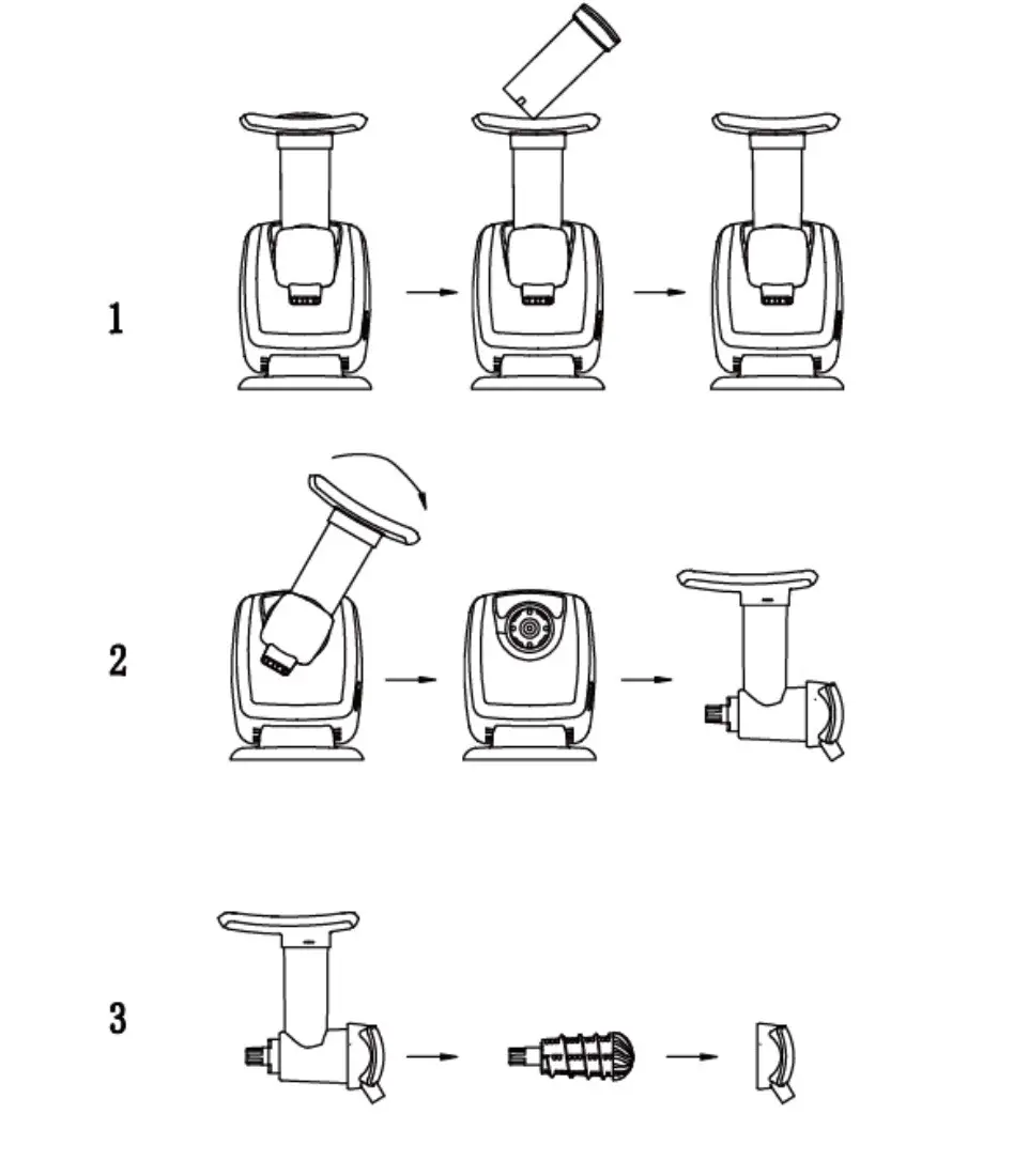 SHARPER IMAGE 207721 Frozen Dessert Maker - DISASSEMBLING THE FROZEN DESSERT MAKER