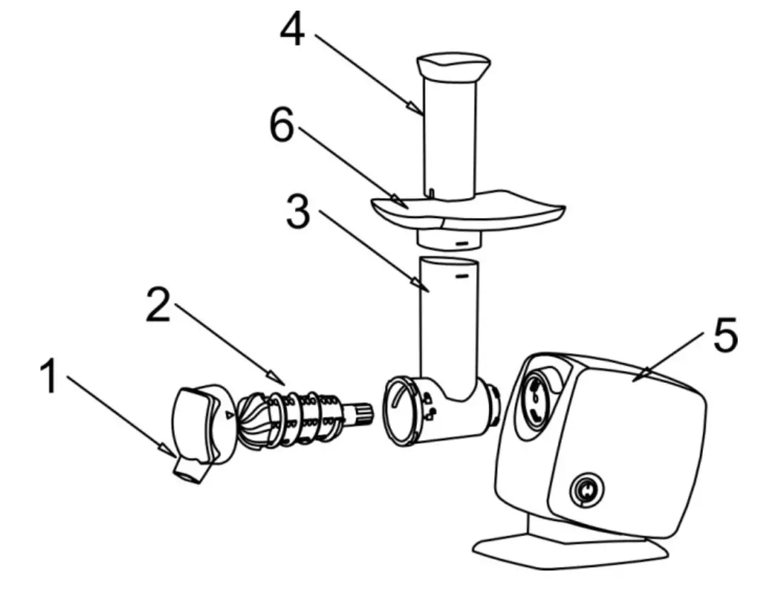 SHARPER IMAGE 207721 Frozen Dessert Maker - IDENTIFICATION OF PARTS