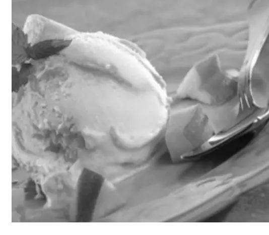 SHARPER IMAGE 207721 Frozen Dessert Maker - PEACH MELBA MADNESS