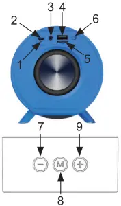 naxa NAS 3106D Dual TWS Bluetooth Speaker Combo - FIG