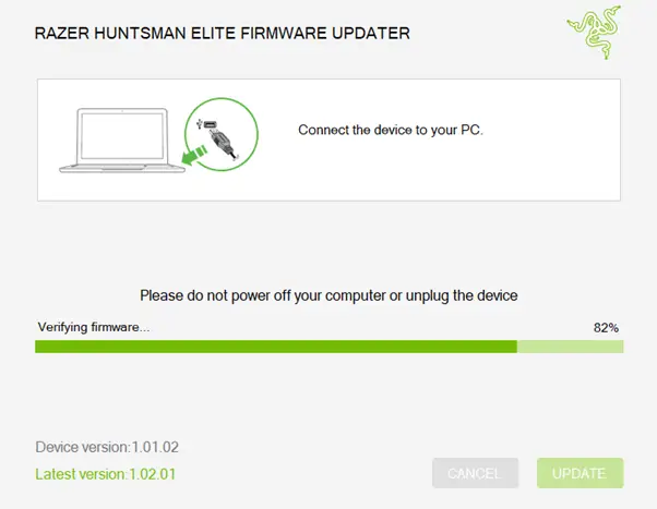 Razer Huntsman Elite Firmware Updater