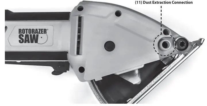 ROTORAZER RZ120 Compact Circular Saw - Dust Extraction Hose