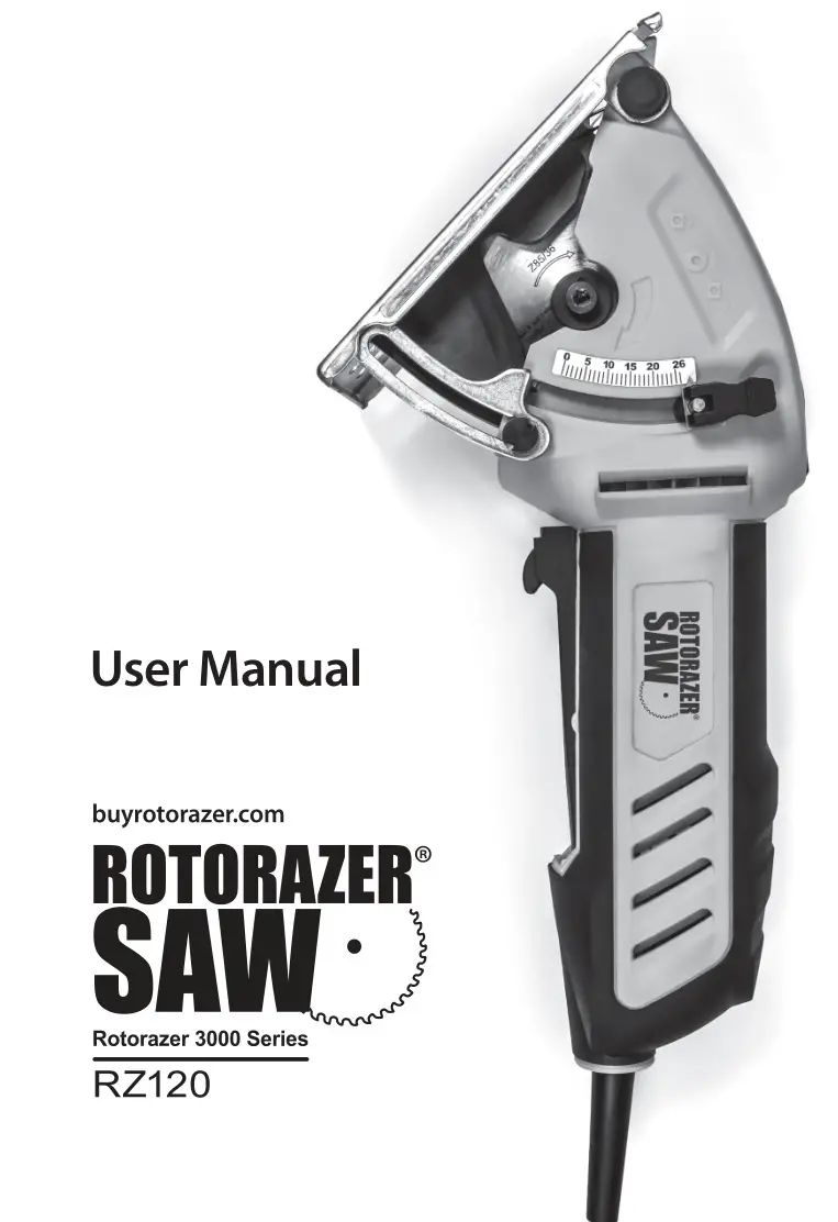 ROTORAZER RZ120 Compact Circular Saw User Manual