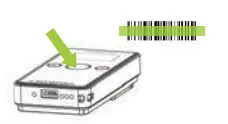 KOAMTAC Bluetooth Barcode Scanner KDC270 User Guide - Aim the KDC directly at the barcode