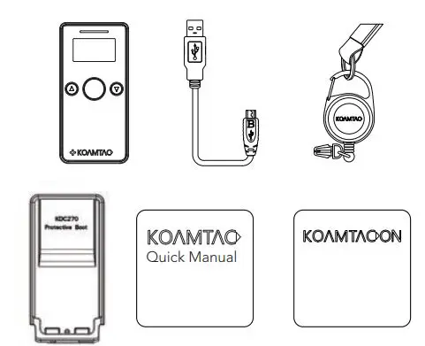 KOAMTAC Bluetooth Barcode Scanner KDC270 User Guide - What’s in the Box
