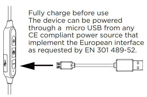 motorola MOTO SP105 Sport Wireless In-Ear Headphones User Guide - Charging