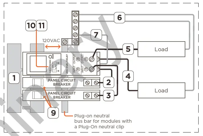 SAVANT QP2R20120 Dual 20 Amp Relay Companion Module 3