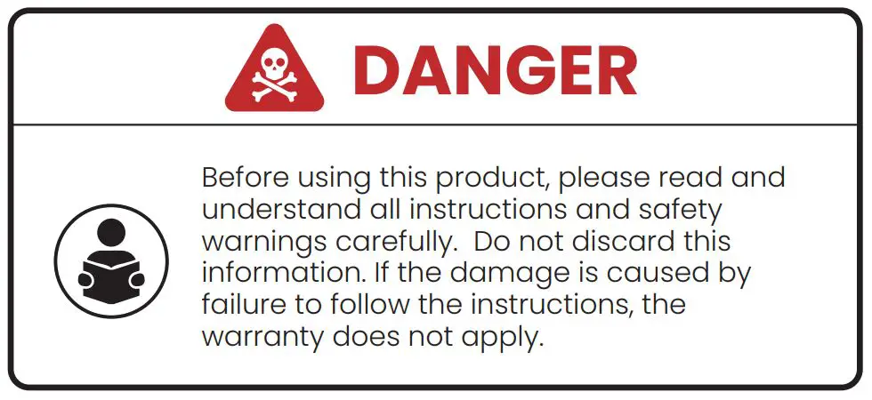 AIRSEE GV02 Handheld Vacuum Cleaner - DANGER