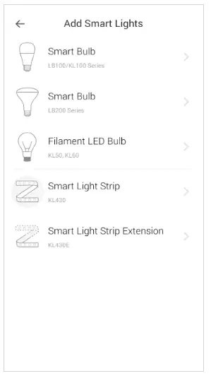 tp-link Kasa Filament Smart Bulb - Add Device