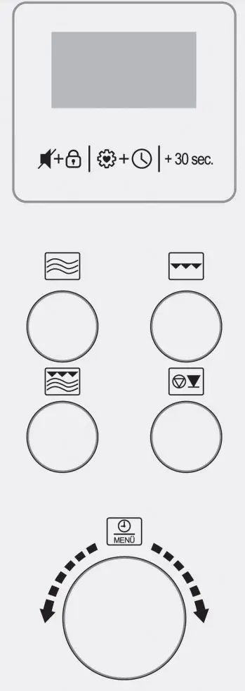 SEVERIN MW 7763 2-in-1 Microwave Oven with Ceramic Bottom and Grill Instruction Manual - Control panel detail