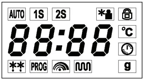 SEVERIN MW 7763 2-in-1 Microwave Oven with Ceramic Bottom and Grill Instruction Manual - Display