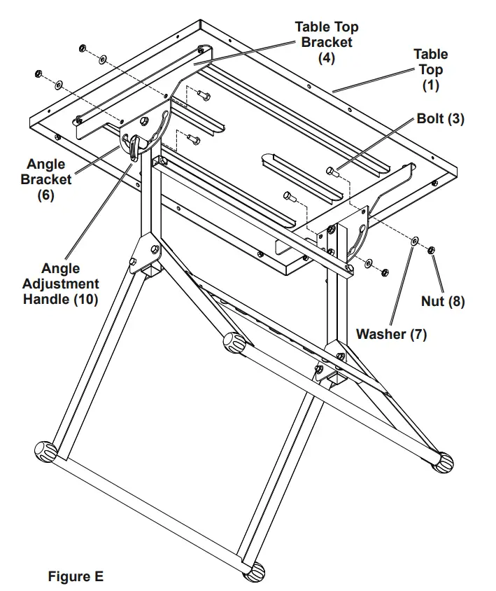 CHICAGO ELECTRIC 61369 Adjustable Steel Welding Table - fig 5