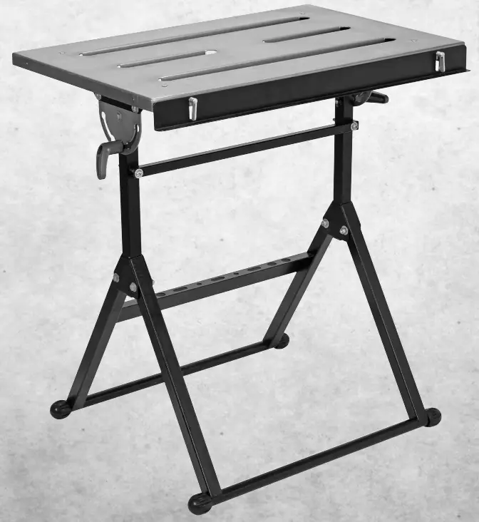CHICAGO ELECTRIC 61369 Adjustable Steel Welding Table