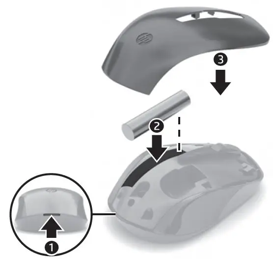 hp MU92 Wireless Mouse FIG1