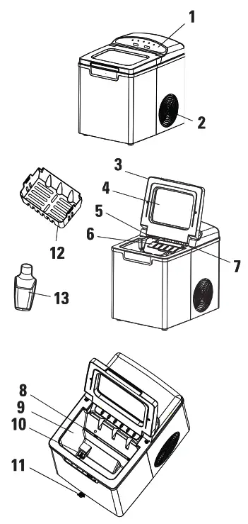 Rubicson 47098 Ice Cube Machine