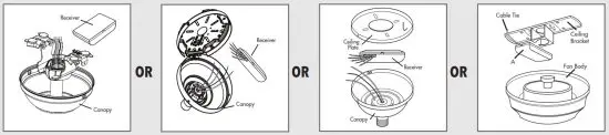 Hunter 99814 Ceiling Fan Receiver - Installing