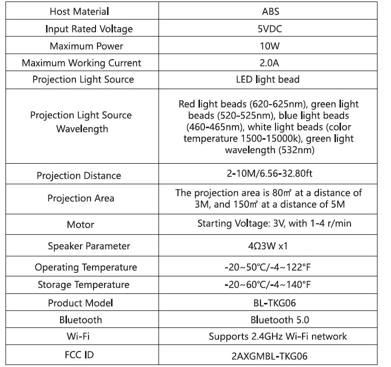 bolong BL-TKG06 Space Dog WiF Music Star Light V2.0