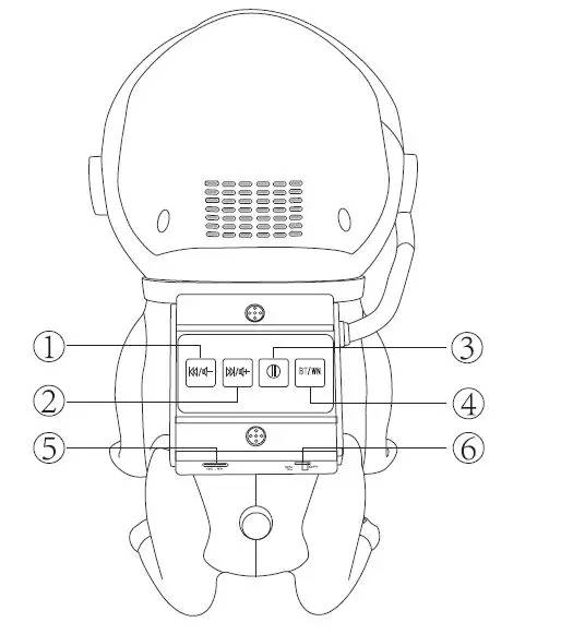 bolong BL-TKG06 Space Dog WiF Music Star Light V2.0 2