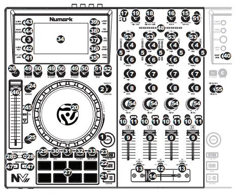 Numark- NVII -Intelligent- Dual -Display- Controller- for -Serato- fig 1