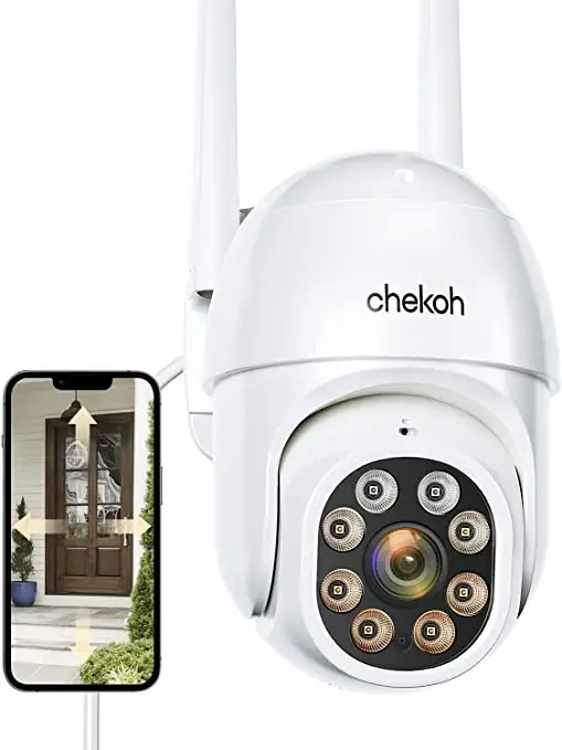 Chekoh-B1-2K-Security-Cameras-Outdoor-with-night-vision