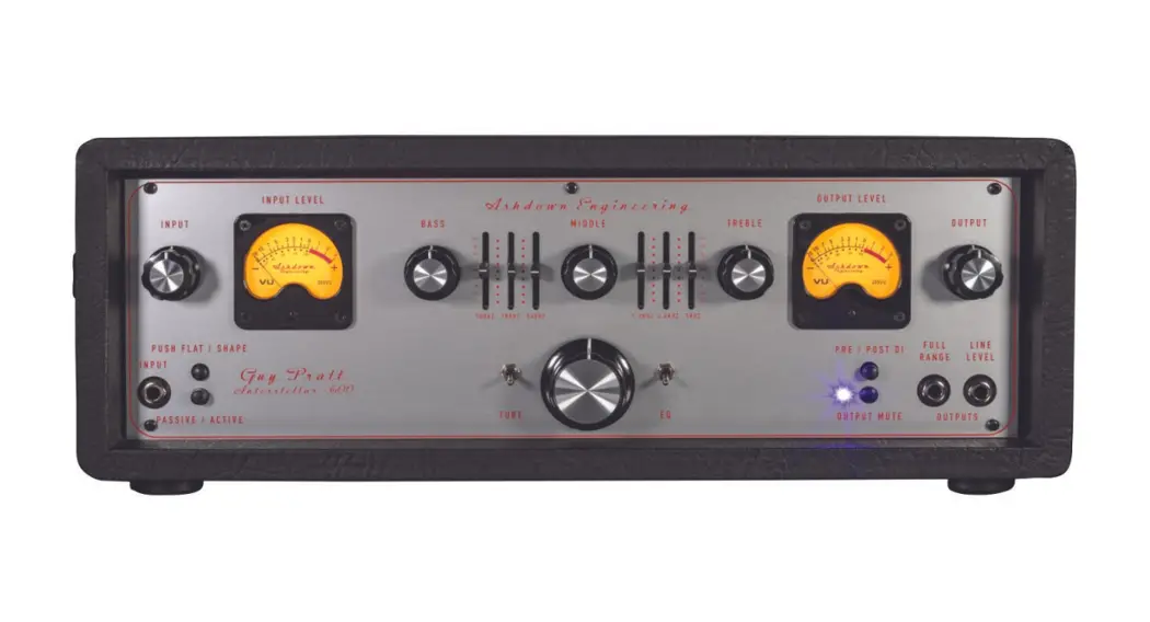 Ashdown Interstellar-600 Guy Pratt Signature 600w Bass Head User Manual Ashdown Interstellar-600 Guy Pratt Signature 600w Bass Head User Manual