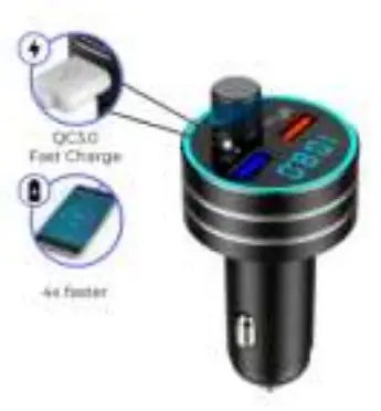 WEGMAN BH347A FM Transmitter Car Kit - Charging through