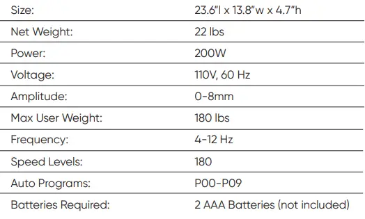 RYM Vibration Power Plate with Bluetooth and Wireless Remote-fig13