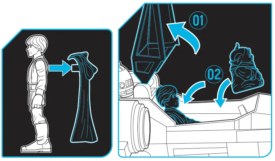 STAR-WARS-F3789-Mission-Fleet-Stellar-Class-Luke-Skywalker-and-Grogu-X-Wing-Fighter-1