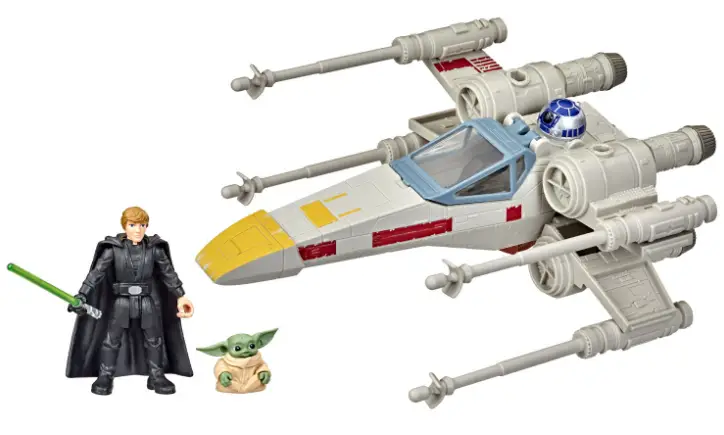 STAR-WARS-F3789-Mission-Fleet-Stellar-Class-Luke-Skywalker-and-Grogu-X-Wing-Fighter-product