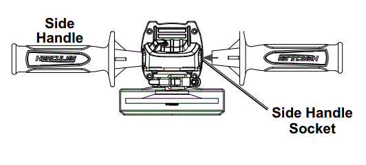 HERCULES HE65 4-1-2 Inch - 6 Inch 13A Trigger Grip Angle Grinder FIG 6